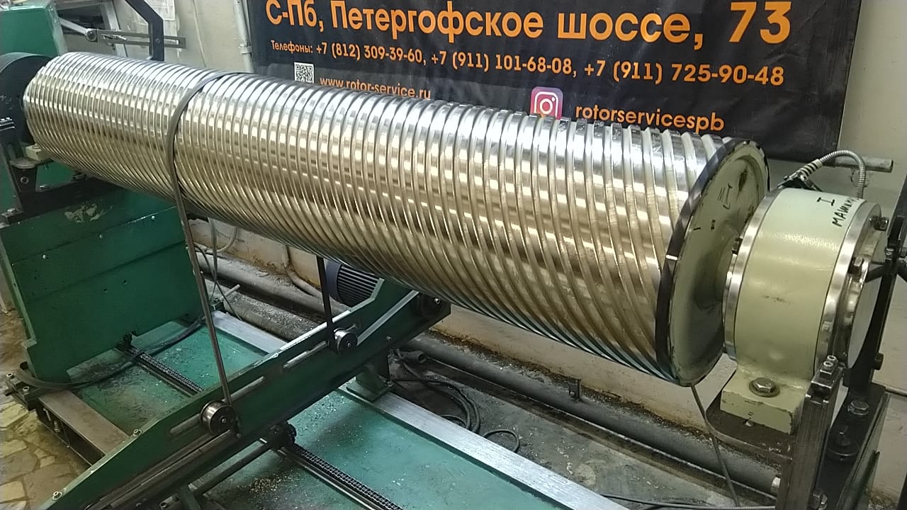 Балансировка вала для производства фанеры