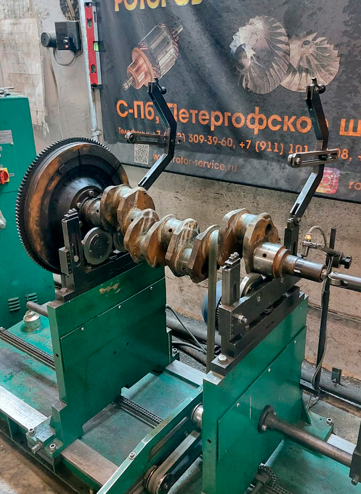 Балансировка маховика с коленвалом от трактора-2